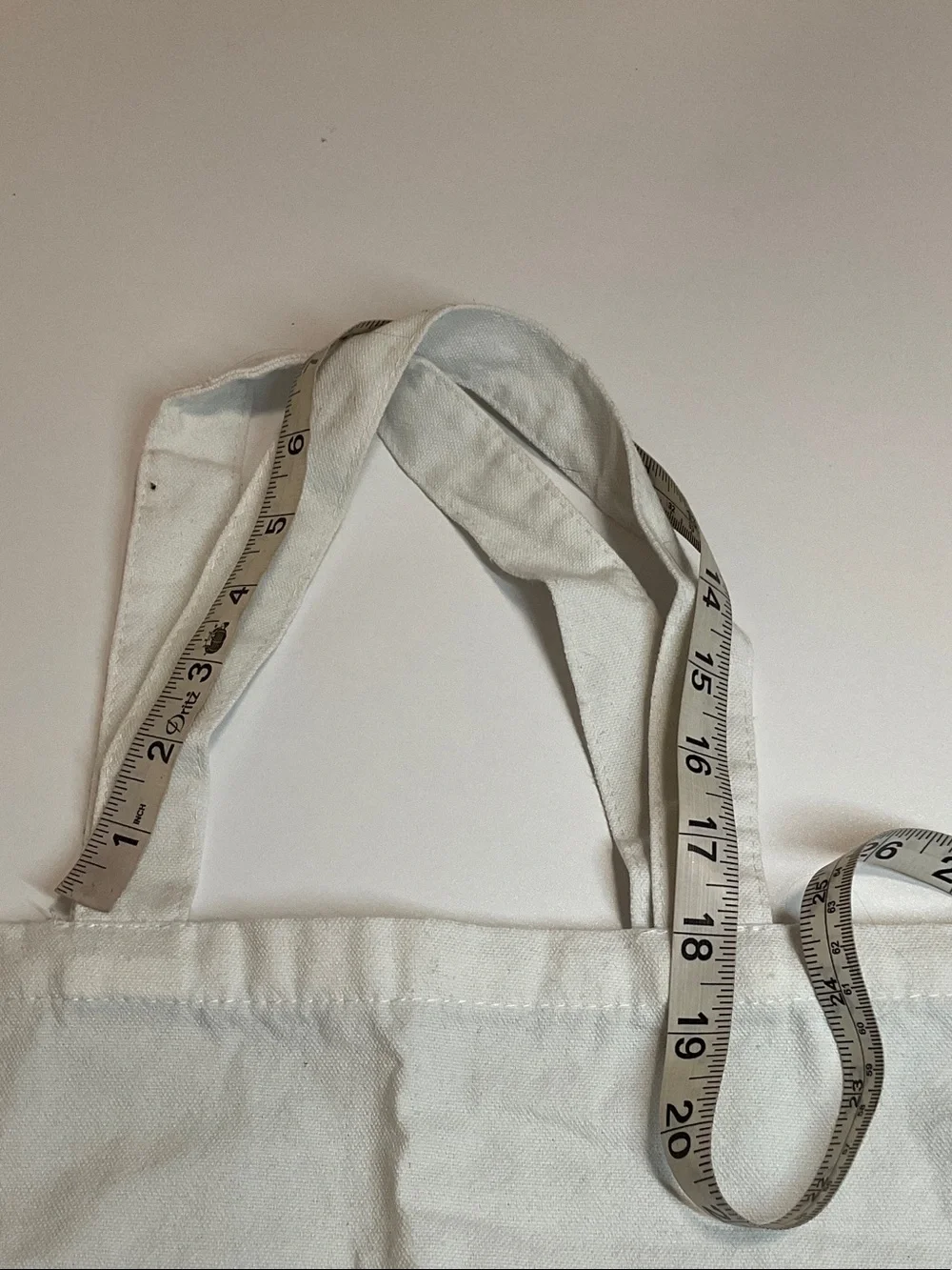 Reusable White Canvas Tote Bag with Black Script - The Party